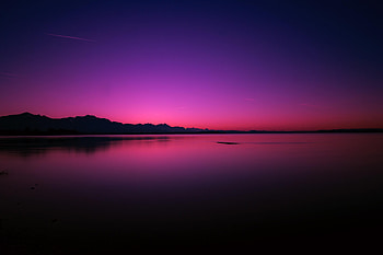 Nature, Sunset, Night, Horizon, Lake HD wallpaper