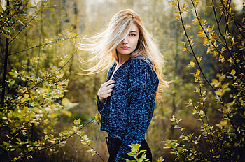 Blonde Beautiful Girl Hair On Face , blonde, girls, model HD wallpaper