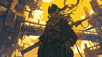 Anime Space Pirate Captain, Anime, space pirate, Sci Fi, character design, futuristic, Sci Fi Anime HD wallpaper