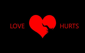 Love Hurts, hurts, love, broken HD wallpaper