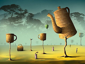 tea cup, other, abstract, collage HD wallpaper