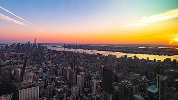 New York Sunset, , Ultra page, NYC HD wallpaper