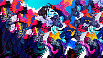 Colorful, abstraction, art HD wallpaper