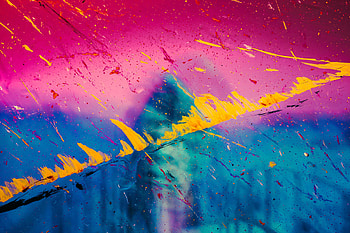 Abstract, Multicolored, Motley, Paint, Glass, Stains, Spots, Smears, Strokes HD wallpaper