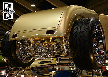 32 Roadster Gold, hotrod, gold HD wallpaper