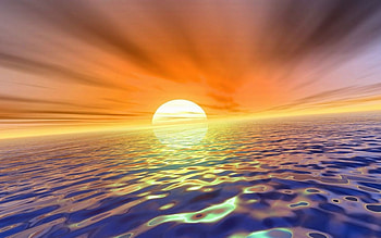 Morning Glory, water, tilt, ocean, sunrise HD wallpaper