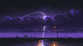 Rainy Night Storm, storm, rain, artist, artwork, digital-art, deviantart HD wallpaper