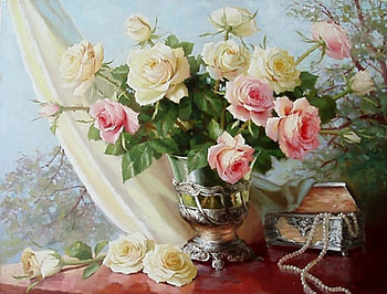 roses, life, art, still HD wallpaper