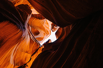 Sky, Canyon, Rocks, Texture, Textures, Cave, Bottom View, Sandy HD wallpaper