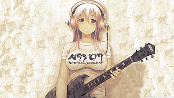 super sonica manga, guitar, sonica, super, manga HD wallpaper