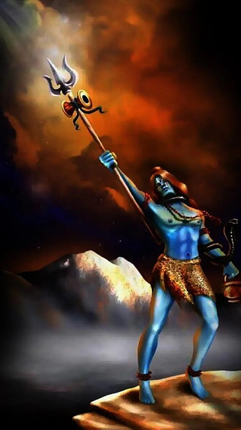 Prosenjit Shiva, Painting, Lord Shiva HD phone wallpaper