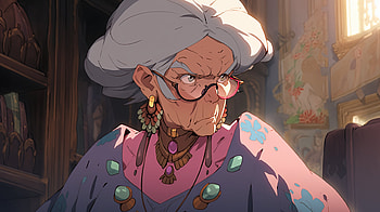 AI-Generated Grandmother Portrait, AI Art, woman, Grandmother HD wallpaper