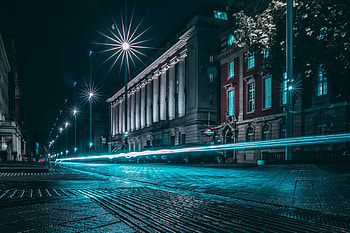 Cities, Lights, Shine, Light, Long Exposure, Night City, Street HD wallpaper