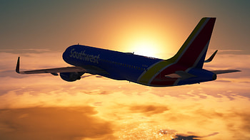 Southwest Airlines, Livery A320, A320neo, Flight experience HD wallpaper