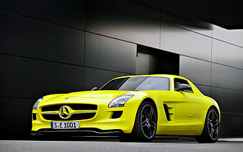 Supercar, Car, Mercedes Benz, Yellow Car, Mercedes Benz Sls Amg, Vehicles, Mercedes Benz Sls HD wallpaper