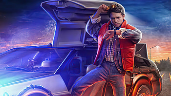 Back to the Future Marty poster, Full , Classic film, Vintage style HD wallpaper
