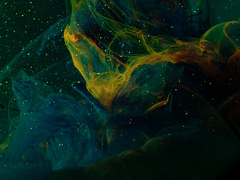 Ink, paint particles, close up HD wallpaper