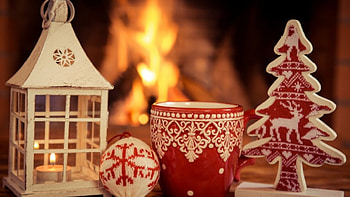*Xmas*, New Year, decoration, Xmas, Christmas, cup, fire HD wallpaper