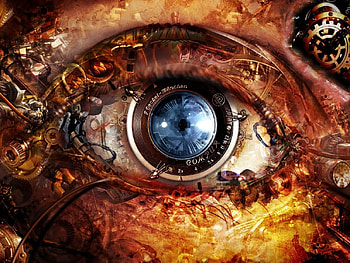 Blue Eye, blue, eye, abstract, machine HD wallpaper