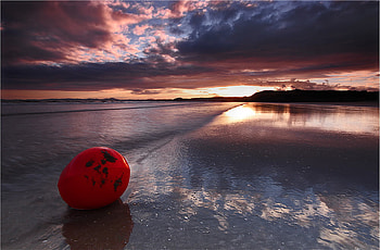 North Wales, uk, beach, wales, clouds, nature, sky, evening, sunset, ocean HD wallpaper