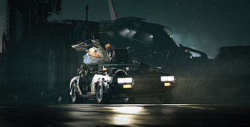 Delorean Endlessrun, delorean, cars, artist, artwork, digital-art, artstation HD wallpaper