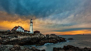 Maine landscapes, Majestic nature, Tranquil scenes, Breathtaking views HD wallpaper