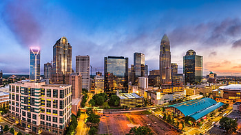 Charlotte Skyline, Travels, North Carolina, MVA public affairs HD wallpaper
