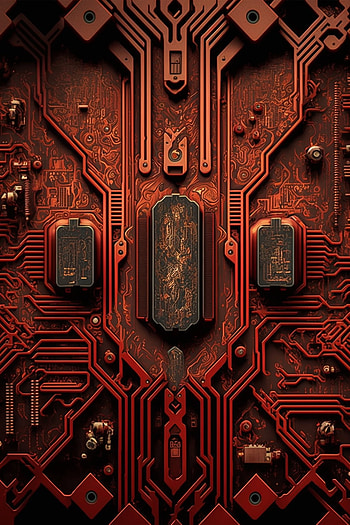 Saint Motherboard, AI Art, Sci Fi, computer HD phone wallpaper