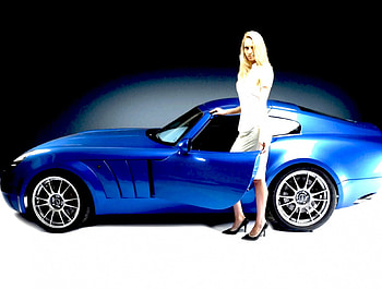 Blue Girl, blue, girl, car HD wallpaper
