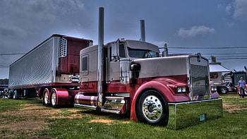 Kenworth truck, Red vehicle, Automotive design HD wallpaper