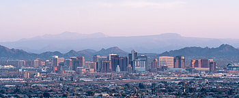 Phoenix Skyline, Stunning panorama, Urban metropolis, Arizona cityscape HD wallpaper
