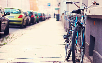 Cities, Cars, Street, Parking, Bicycle, Sidewalk HD wallpaper