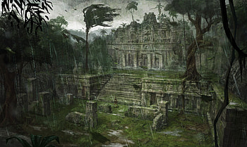 Tomb Raider: Underworld, Artistic fantasy, Breathtaking landscapes, Enigmatic game world HD wallpaper