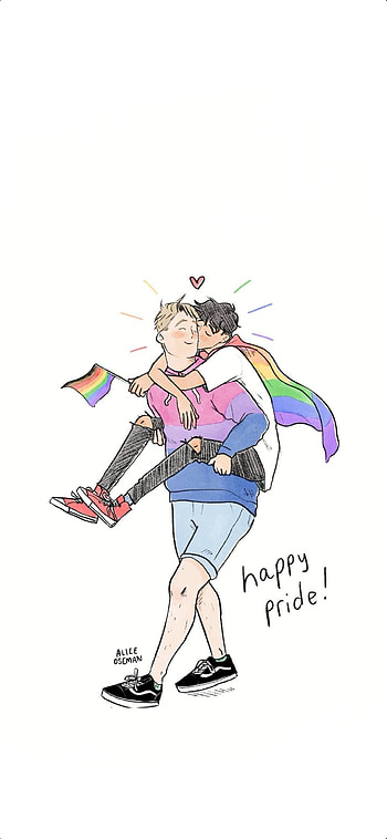 Heartstopper Pride, art HD phone wallpaper