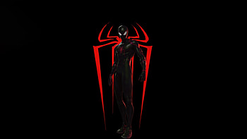 Miles Morales The Coolest Spider Man, miles-morales, spiderman, superheroes, artwork, art, digital-art, dark, black, ai HD wallpaper