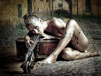 Music for the soul, music, body art, graphy, art, women HD wallpaper