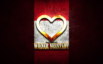 I Love Wiener Neustadt, austrian cities, golden inscription, Day of Wiener Neustadt, Austria, golden heart, Wiener Neustadt with flag, Wiener Neustadt, Cities of Austria, favorite cities, Love Wiener Neustadt HD wallpaper