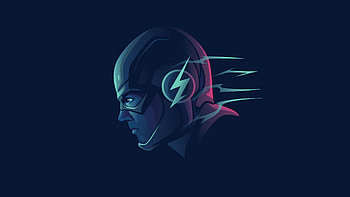 Flash Minimalist , flash, superheroes, minimalism, minimalist, dribbble HD wallpaper