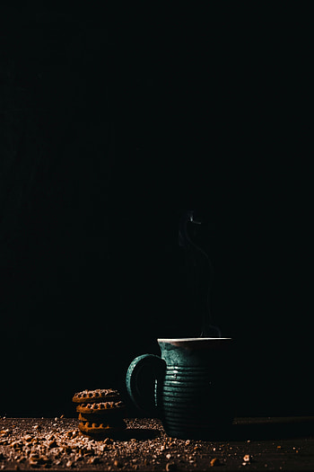 Food, Desert, Cookies, Cup, Crumbs HD phone wallpaper
