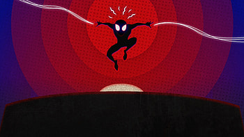 Spider-verse, animated movie, kingpin, art HD wallpaper
