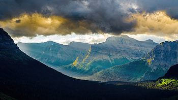 Mountains Cliff Clouds , mountains, clouds, nature HD wallpaper