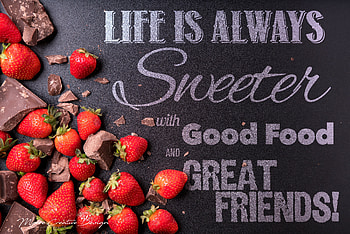 Fruit, Misc, Motivational, Berry, Chocolate, Statement, Strawberry HD wallpaper