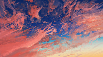Cloud Sky Anime, anime, cloud, sky, artist, artwork, digital-art HD wallpaper