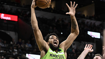 Karl-Anthony Towns, NBA high 60 points, Wolves vs Spurs, Eyewitness news HD wallpaper