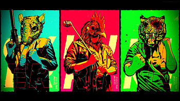 HOTLINE-MIAMI action shooter fighting hotline miami payday poster HD wallpaper