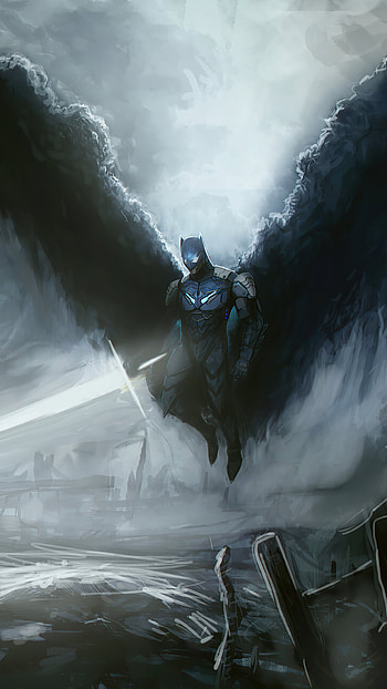 wings, sword, DC Comics, Comic, Batman HD phone wallpaper