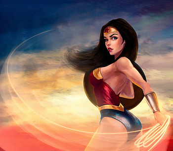 Wonder Woman Cutest, wonder-woman, superheroes, artwork, digital-art, artist, behance HD wallpaper