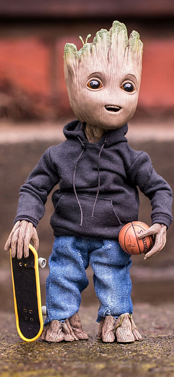 Baby Groot Mobile , Groot Basketball HD phone wallpaper