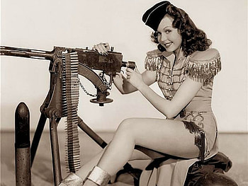 Lady w Gun, cool HD wallpaper