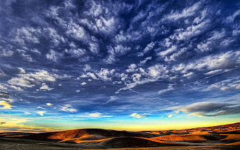 Nature, Sky, Clouds, Desert, Patterns, Lines HD wallpaper